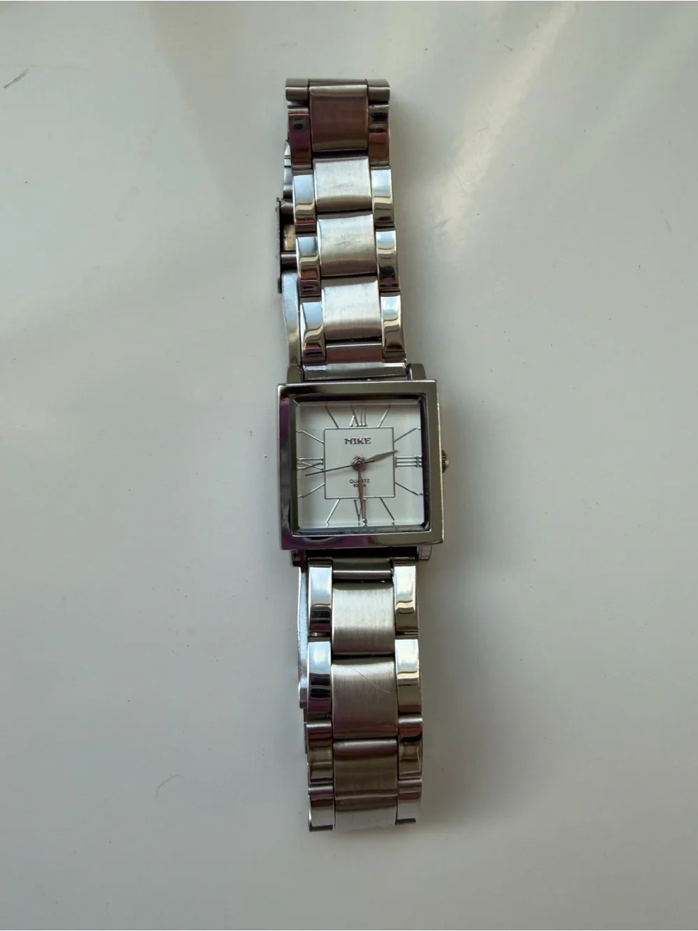 Mike women’s silver tone quartz watch/ water resistant/ working/ new battery